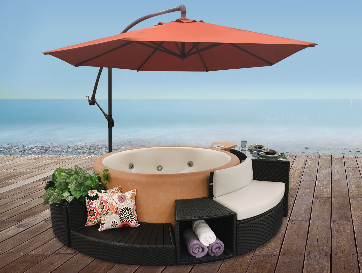 Soft Sided Portable Hot Tubs, Softub Surround